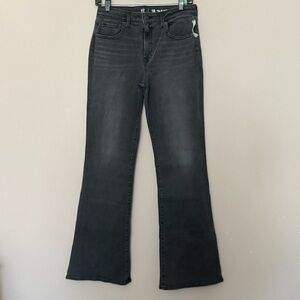 NEW GAP kids black 70’s Flare High Rise Jeans